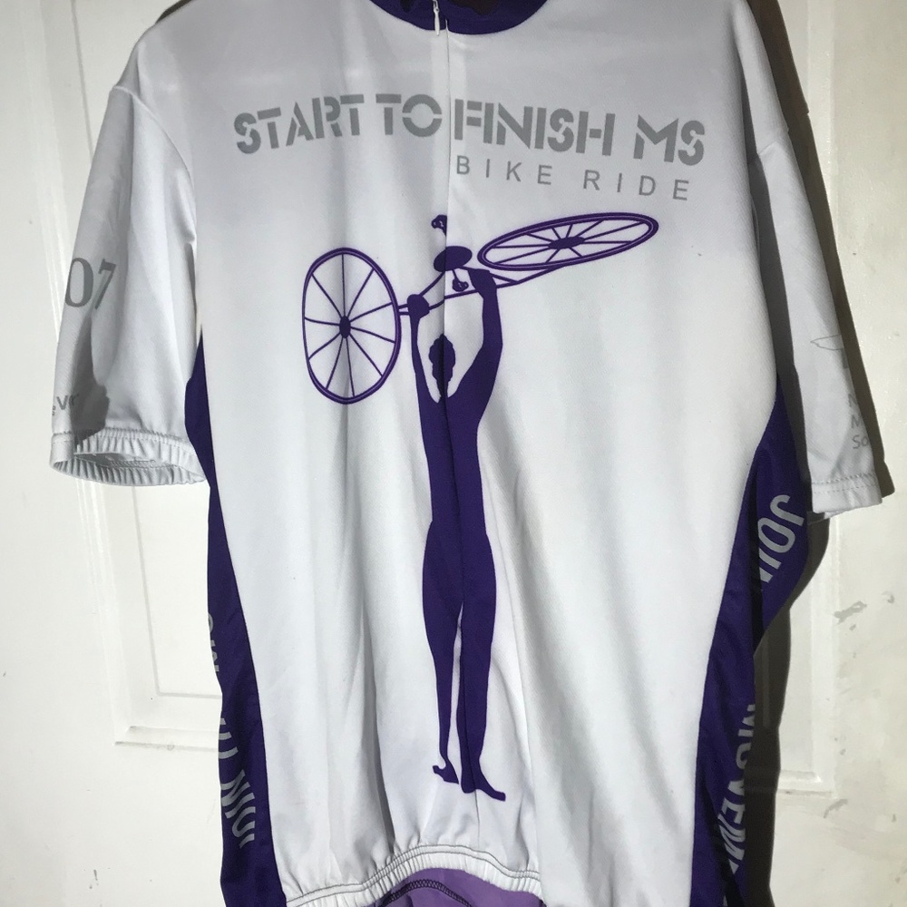 Start to Finish MS Bike Ride Men’s Cycling Shirt